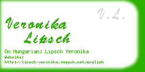 veronika lipsch business card